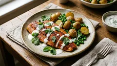 A Healthy Fish Dinner in 40 Minutes: Tandoori Trout with Cilantro and Yogurt
